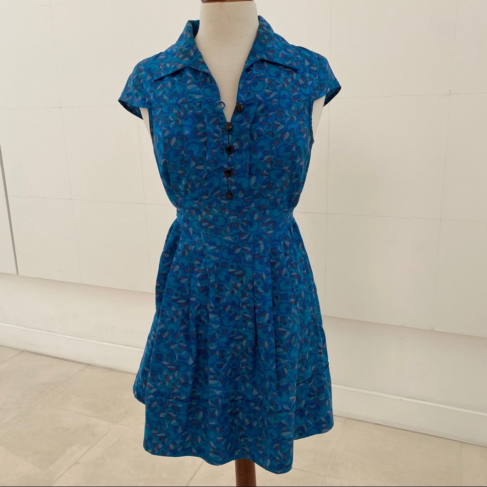 Marc by Marc Jacobs blue collared dress. Size 2